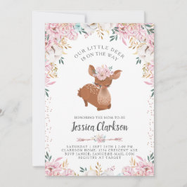 Invitación Little Deer Baby Shower