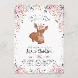 Invitación Little Deer Baby Shower