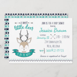 Invitación Little Deer Baby Shower