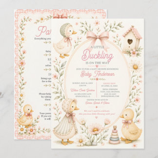 Invitación Little Duckling Dreams Baby Shower Invitation
