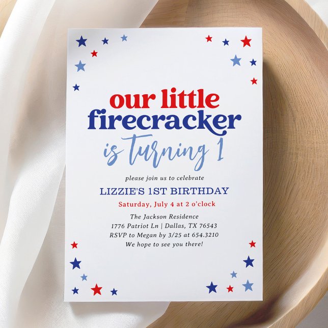 Invitación Little Firecracker el 4 de julio de 1999 (Subido por el creador)