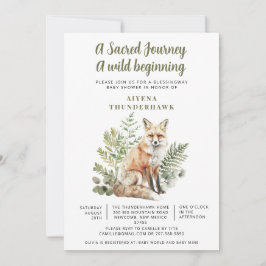 Invitación Little Fox Spirit Blessingway Baby Shower