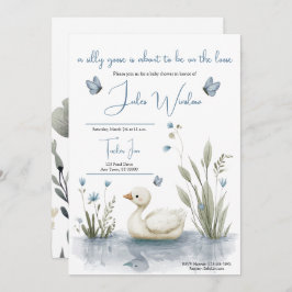 Invitación Little Goose Baby Shower Invitation