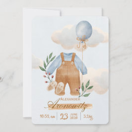 Invitación Little hands, little feet, and a big place in our 