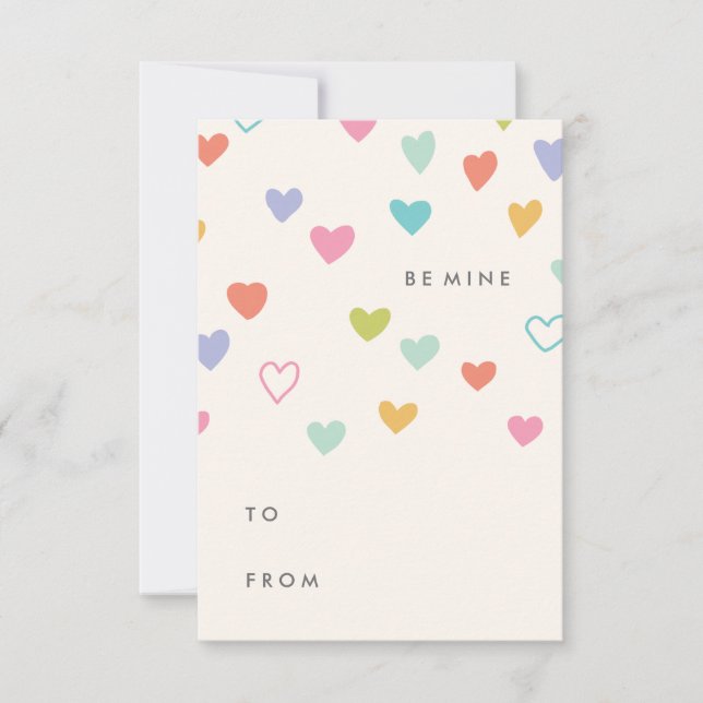 Invitación Little Hearts Classroom Valentine (Anverso)