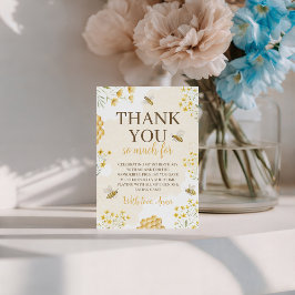 Invitación Little Honey Birthday Thank You Card