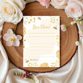 Invitación Little Honey Birthday Time Capsule Card