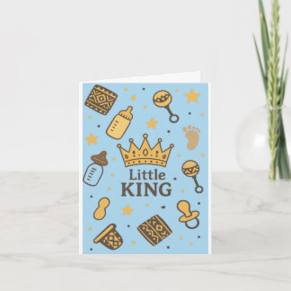Invitación Little King Baby Shower