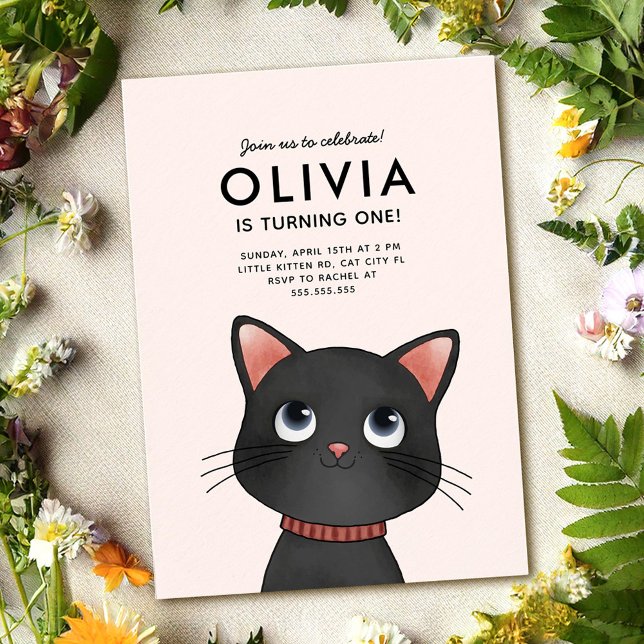 Invitación Little kitten birthday party (Subido por el creador)