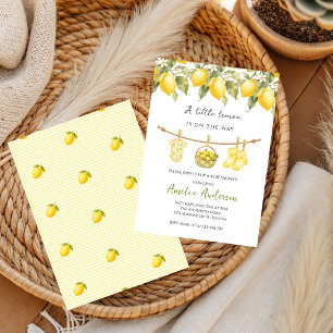 Invitación Little Lemon está en camino Baby Shower fresco