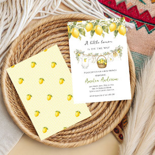 Invitación Little Lemon está en camino Baby Shower fresco