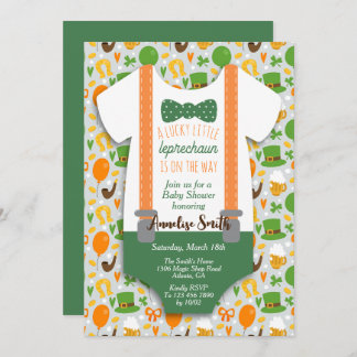Invitación Little Leprechaun Baby Shower