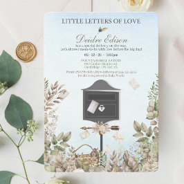 Invitación Little Letters Of Love Baby Shower Invitation