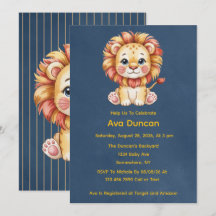 Little Lion Boy Baby Shower