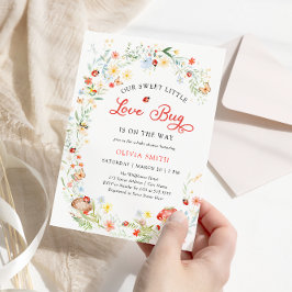 Invitación Little Love Bug Baby Shower