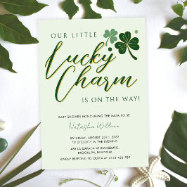 Invitación Little Lucky Charm St Patrick's Baby Shower