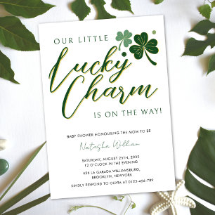 Invitación Little Lucky Charm St Patrick's Irish Baby Shower