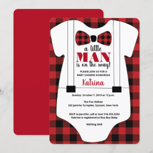 Invitación Little Man está en camino a Baby Shower