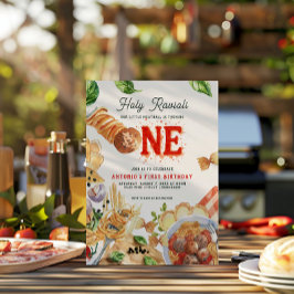 Invitación Little Meatball | Holy Ravioli First Birthday