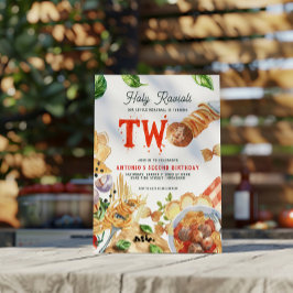 Invitación Little Meatball | Holy Ravioli Second Birthday