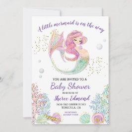 Invitación Little Mermaid Baby Shower