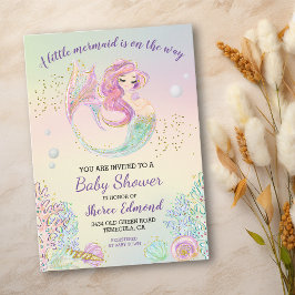 Invitación Little Mermaid Baby Shower