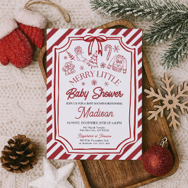 Invitación Little Merry Baby Shower Invitation