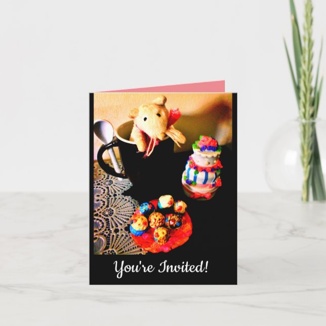Invitación Little Mouse (Anverso)
