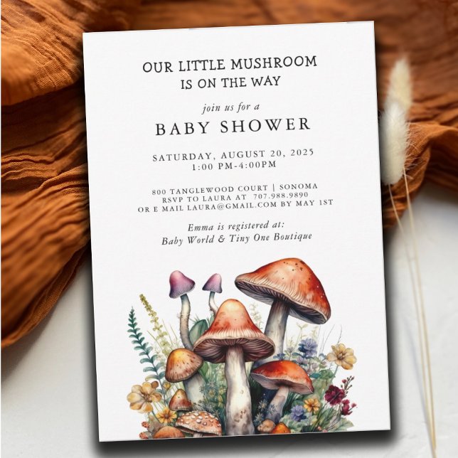 Invitación Little Mushroom Baby Shower (Subido por el creador)