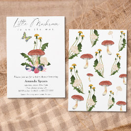 Invitación Little Mushroom Baby Shower