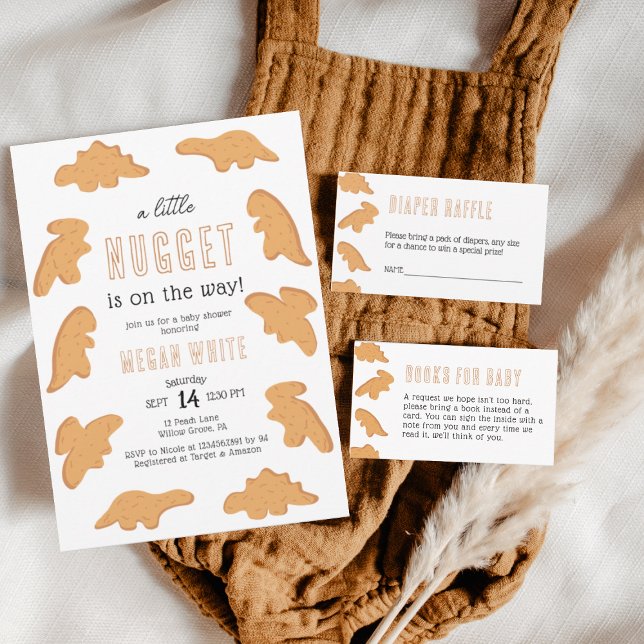 Invitación Little Nugget Casual Baby Shower (Subido por el creador)