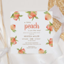 Little Peach On The Way Peach Baby Shower