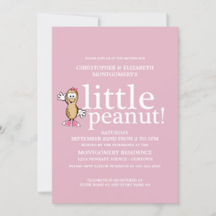 Invitación Little Peanut (Pink) Baby Shower