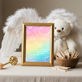 Invitación Little Piece Heaven Don't Say Baby Game Rainbow 