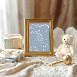 Invitación Little Piece of Heaven blue Cards & Gifts Sign