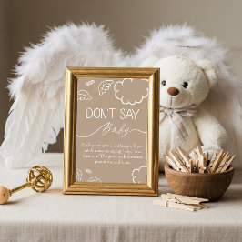 Invitación Little Piece of Heaven  Don't Say Baby Game Beige 