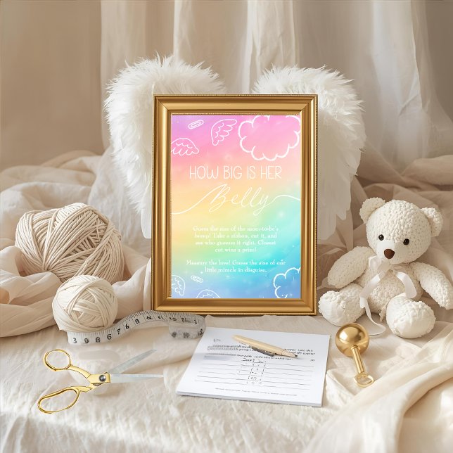 Invitación Little Piece of Heaven How Big Is Her BellyRainbow (Little Piece of Heaven How Big Is Her BellyRainbow)