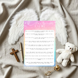 Invitación Little Piece of Heaven Rainbow Babies of the Bible