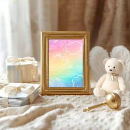 Invitación Little Piece of Heaven Rainbow Cards & Gifts Sign 