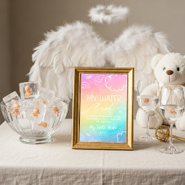 Invitación Little Piece of Heaven Water Broke Game Rainbow 