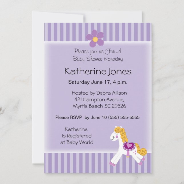 Invitación Little Pony (Anverso)