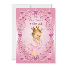 Little Princess Ballerina Love Hearts Baby Shower