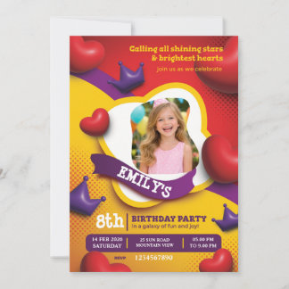 Invitación Little Princess Birthday Invite – Fairytale Crown 