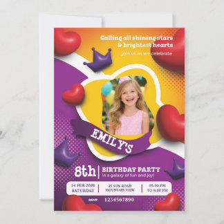 Invitación Little Princess Birthday Invite – Fairytale Crown 