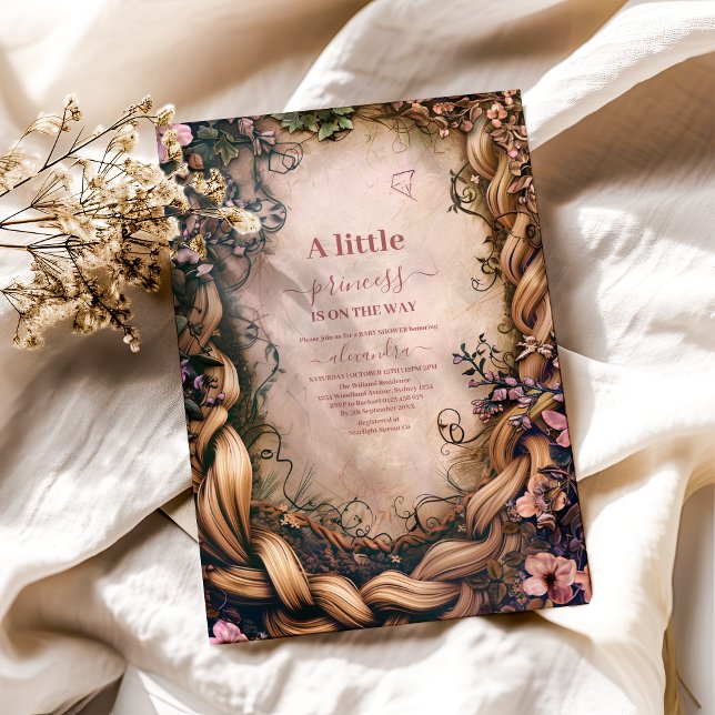 Invitación Little Princess Fairytale Baby Shower (Subido por el creador)