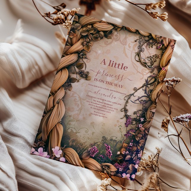 Invitación Little Princess Fairytale Baby Shower (Subido por el creador)