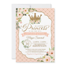Little Princess Rubor Floral Royal Baby Shower