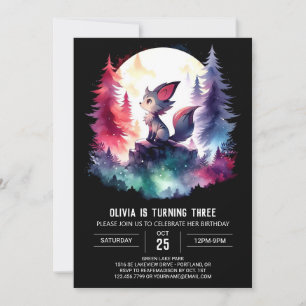 Invitación Little Printable Wolf Birthday