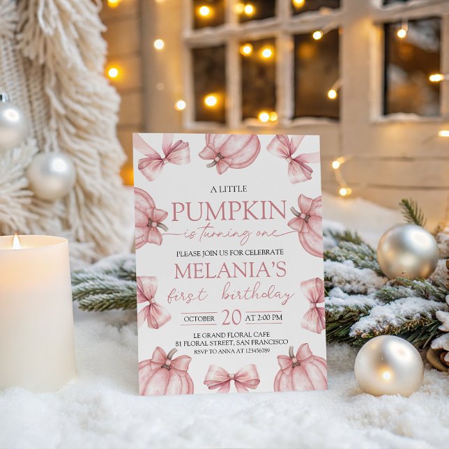Invitación Little Pumpkin Birthday Invite (Subido por el creador)