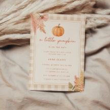 "Little Pumpkin" Moderno de Cuadros de Otoño para